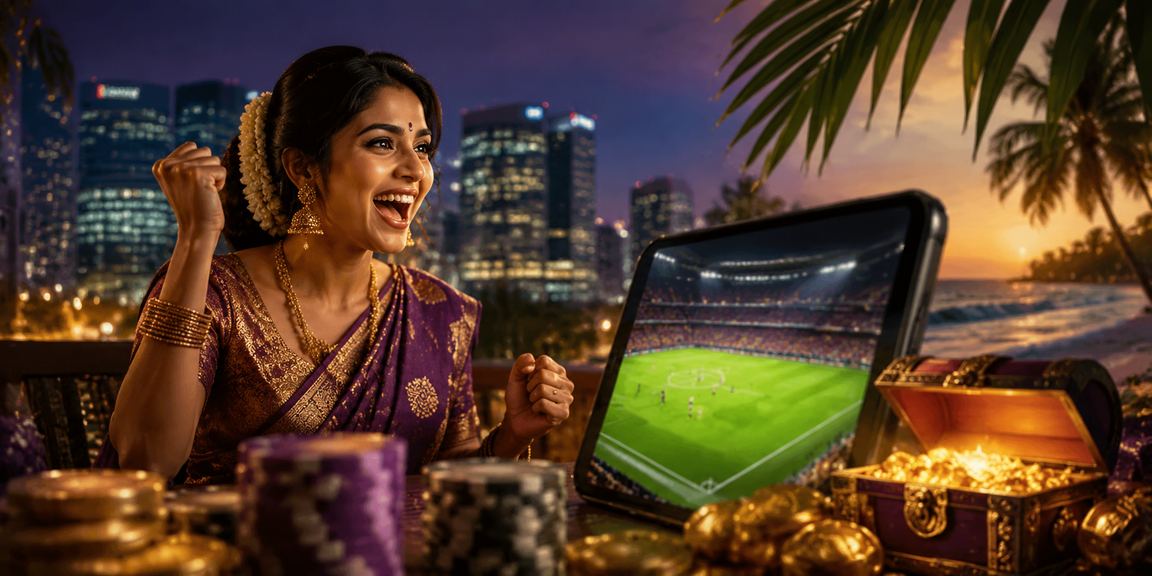 Indian sports betting on beach during twilight